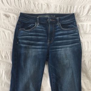 High waisted ultra stretchy skinny jeans